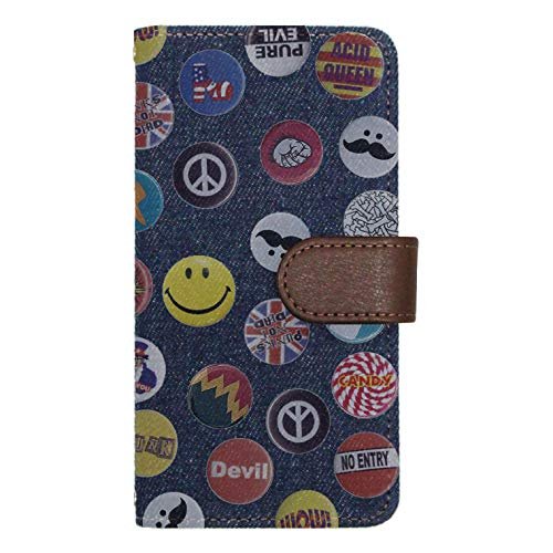 iPod touch6 case Cover Notebook Type ipad Touch 6#012 Denim Cloth Dark Navy Badge Smartphone Cover Smartphone case Notebook Cover touch6-tc012-dn15