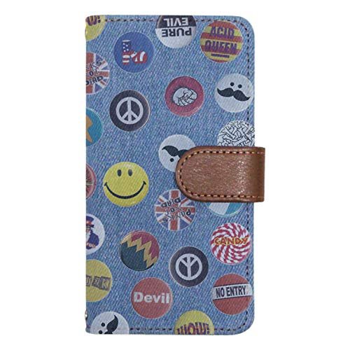 iPod touch6 case Cover Notebook Type iPod Touch 6#012 Denim Light Blue Badge Smartphone Cover Smartphone case Notebook case Notebook Cover touch6-tc012-lb15