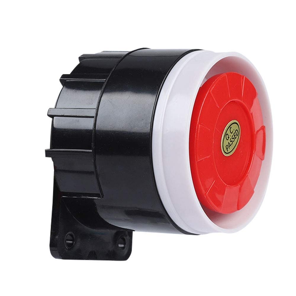 120dB Mini Red Wired Alarm Buzzer Home Security Sound Alarm System: Easy to Install, no Wiring Required, Suitable for Burglar Alarms and Emergency Alarms.