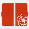 iPod touch6 case Cover Notebook Type iPod Touch 6#005 Orange Camellia Pattern Smartphone Cover Smartphone case Wallet case Notebook Cover touch6-tc005-orc view 2