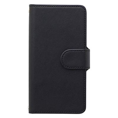 Android One 507SH Softbank AQUOS ea 606SH Case Cover Notebook Type #011 Smooth Black Smartphone Cover Smartphone Case Notebook Case Notebook Cover 507sh-tc011-bk