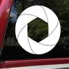 Minglewood Trading Lime | Aperture 15w x 15h inches Vinyl Decal | Camera Shutter Lens SLR F-Stop Photography | Die Cut Sticker view 1