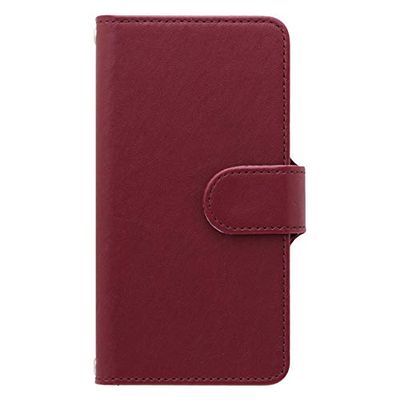 Android One X3 Case Cover Notebook Type Android One X3 #011 Smooth Maroon Smartphone Cover Smartphone Case Notebook Case Notebook Cover x3-tc011-ma