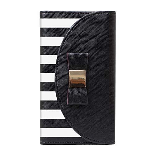Android One X3 Case Cover Notebook Type Android One X3 #009 Ribbon Black Border Smartphone Cover Smartphone Case Notebook Case Notebook Cover x3-tc009-bk07