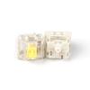 YMDK Gateron Switches Mx Keyboard Switch 3pin SMD LED Underglow Led Compatible for MX Mechanical Keyboards Transparent Cover White Base (SMD Yellow 68 PCS) view 1