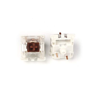 YMDK Gateron Switches Mx Keyboard Switch 3pin SMD LED Underglow Led Compatible for MX Mechanical Keyboards Transparent Cover White Base (SMD Brown 88 PCS)