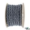 Paracord Planet Natural Twisted Cotton Rope (1/2 Inch, Dark Grey, 50 Feet) - USA Made - Strong Triple-Strand Rope for Pet Toys, Sports, Home Dcor, Macram, Crafts, Indoor and Outdoor Use view 2