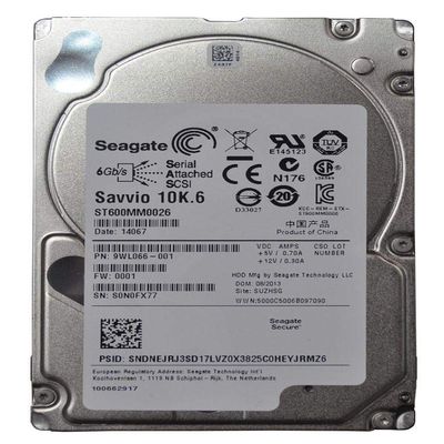 9WL066-001 9WL066-001 SEAGATE 600GB 10K 6G SFF SAS HARD DRIVE (Renewed)