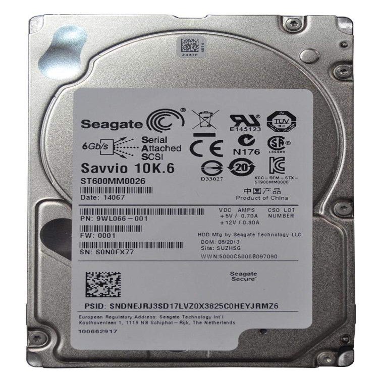 9WL066-001 9WL066-001 SEAGATE 600GB 10K 6G SFF SAS HARD DRIVE (Renewed)
