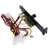 3 Channels PC Cooler Cooling Fan Speed Controller for CPU Case HDD VGA Fan with PCI Bracket Power by 12V Molex IDE 4pin view 2