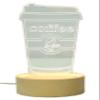 Innerest Night Light for Kids Room Decor 3D Optical Illusion Lamp Cute Bedside Table Lamp (Coffee) view 1