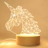 Innerest Night Light for Kids 3D Optical Illusion Lamp Cute Table Lamp Nursery Lamp (Unicorn) view 2