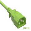 Cable Leader 2ft IEC-320 C13 to C14 Heavy-Duty Power Extension Cord 18 AWG 10A/250V SJT, Computer to PDU CPU Power Extension Cable, PC Power Cable view 2