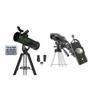 Celestron ExploraScope 22103 114AZ Reflector Telescope with Celestron 81035 Basic Smartphone Adapter 1.25" Capture Your Discoveries, Black view 1