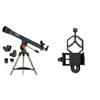 Celestron - AstroMaster 70AZ Telescope - Refractor Telescope - Adjustable Height Tripod with Basic Smartphone Adapter 1.25" Capture Your Discoveries, Black view 1