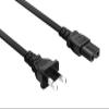 Cable Leader NEMA 1-15P to IEC320 C7 2-Prong Notebook Power Cord, Polarized, 18 AWG, SPT-2, 10A/125V, Black (15 ft) view 1