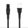 Cable Leader NEMA 1-15P to IEC320 C7 2-Prong Notebook Power Cord, Polarized, 18 AWG, SPT-2, 10A/125V, Black (15 ft) view 2