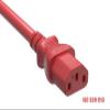 Cable Leader 14 AWG 3 ft Extension Power Cable IEC320 C13 to IEC320 C14, 15 Amp, 250 Volt, Computer, PDU, UPS, Red Power Extension Power Cord view 3