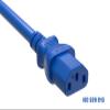 Cable Leader 14 AWG 6 ft Extension Power Cable IEC320 C13 to IEC320 C14, 15 Amp, 250 Volt, Computer, PDU, UPS, Blue Power Extension Power Cord view 3