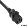 Cable Leader 8ft IEC-320 C13 to C14 Heavy-Duty Power Extension Cord 14 AWG 15A/250V SJT, Black view 3