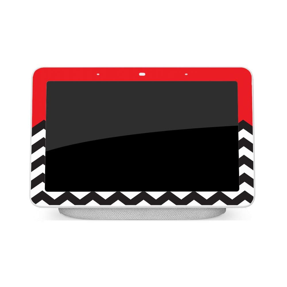 MightySkins Skin Compatible with Google Home Hub - Red Chevron | Protective, Durable, and Unique Vinyl Decal wrap Cover | Easy to Apply, Remove, and Change Styles | Made in The USA