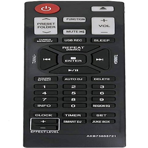 ALLIMITY AKB73655721 Remote Control Replacement for LG HiFi System CM8330 CM8430 CM8430W CM8530 CM8530S CMS8530F CMS8530W