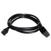Right Angled C20 to C13 Power Cord - 3 Foot, 15A/250V, 14/3 AWG, IEC 60320 - Iron Box Part # IBX-67202-03 view 2