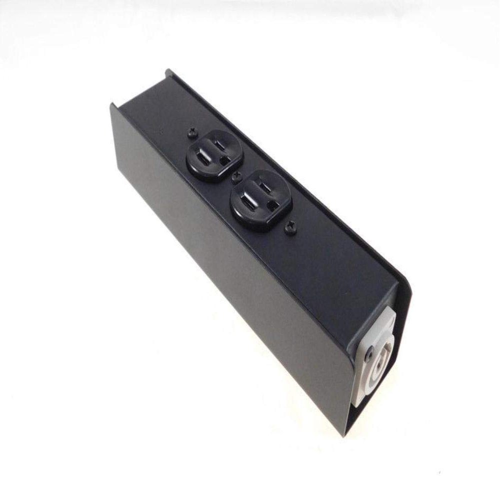 ProCraft Powercon ACDuplex Outlet Box, Loaded W/Neutrik, Not Wired. USAMade