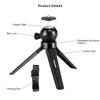 Sirui Mini Table Top Tripod with Phone Clamp and Bluetooth Remote Table with Wireless Remote and Universal Phone Clamp (3T-05K), Black view 2