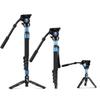 SIRUI P-325 Series Camera Monopod, Lightweight Carbon Fiber Monopod with Feet,Professional Monopod for Cameras, 360 Panorama, 5-Section, Quick Release (P-325FS+VH-10) view 1