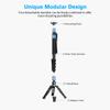 SIRUI P-325 Series Camera Monopod, Lightweight Carbon Fiber Monopod with Feet,Professional Monopod for Cameras, 360 Panorama, 5-Section, Quick Release (P-325FS+VH-10) view 4