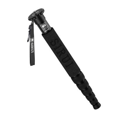 SIRUI AM-306M Camera Monopod, 6-Section 15.6-61.4 inches Aluminum Alloy Extendable Compact Lightweight Portable Travel Monopod for DSLR Cameras Canon Sony, Payload 17.6 lbs/8kg,Black