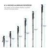SIRUI AM-306M Camera Monopod, 6-Section 15.6-61.4 inches Aluminum Alloy Extendable Compact Lightweight Portable Travel Monopod for DSLR Cameras Canon Sony, Payload 17.6 lbs/8kg,Black view 3