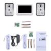 7 Inch LCD Video Intercom Camera HD Night Vision Door Phone Doorbell Kits 700TVL Two Cameras One Monitor White view 3