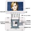7 Inch LCD Video Intercom Camera HD Night Vision Door Phone Doorbell Kits 700TVL Two Cameras One Monitor White view 4