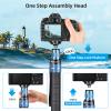 SIRUI P-325FL Carbon Fiber Monopod with Feet, 67" Professional Lightweight Travel Monopod for Camera, Max Load 22lbs, 360 Panorama, 5-Section, Quick Release Plate view 2