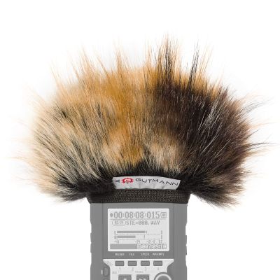 Gutmann Fur Microphone Windshield Windscreen for Zoom H4n / H4nSP / H4n Pro Premium Edition Tiger with Inner Lining