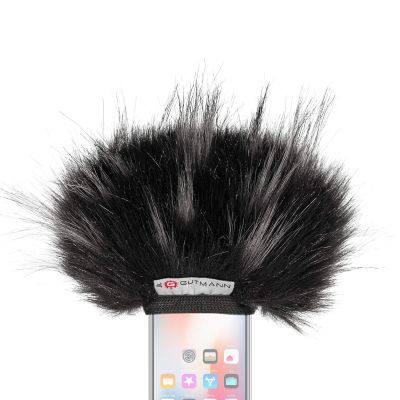 Gutmann Fur Microphone Windshield Windscreen for Apple iPhone 7 Premium Edition STAR with inner lining