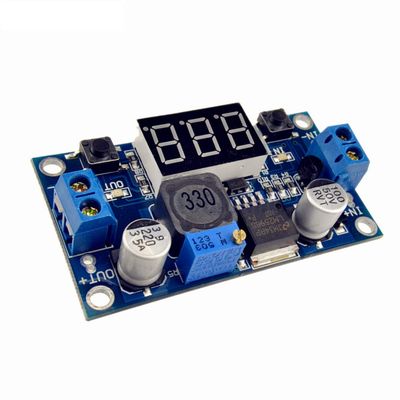 10Pcs Lot DC Buck Step Down Module LM2596 DC DC 40~40V to 125-37V Adjustable Voltage Regulator with LED Voltmeter