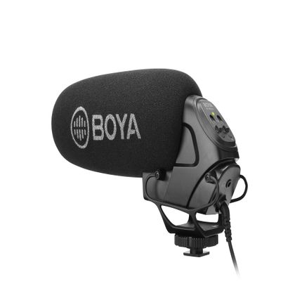 Boya BY-BM3031 Supercardioid Condenser Microphone That Delivers Sound for DSLRs, camcorders, Audio recorders and More, Black