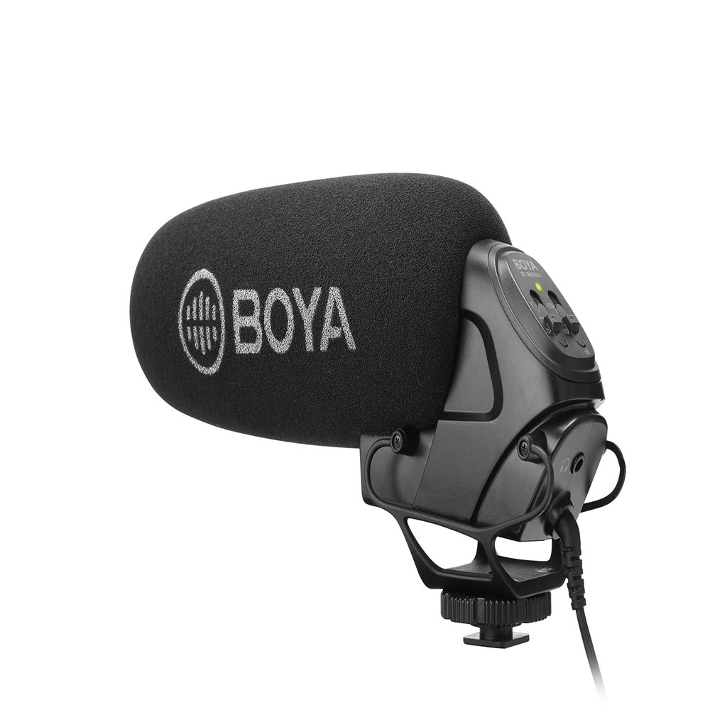 Boya BY-BM3031  Supercardioid Condenser Microphone That Delivers Sound for DSLRs, camcorders, Audio recorders and More, Black