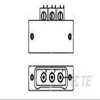 CX020L2HN, Conn Rectangular RCP 2Coaxial POS 2.54mm Solder RA SMD