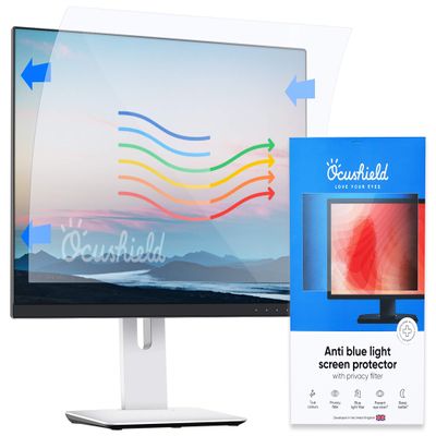 Ocushield 24 (16:9) Premium Anti Blue Light Screen Protector Privacy Filter for Laptops and Computer Monitors - Anti-Glare - Easy Install - Anti-Fingerprint - Reduce Eye Fatigue (532 x 299 mm)