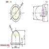 Leyal 10PCS Infrared Sensor 8308-4 011050 Mini White Fresnel Lens Body Pyroelectric PIR view 2