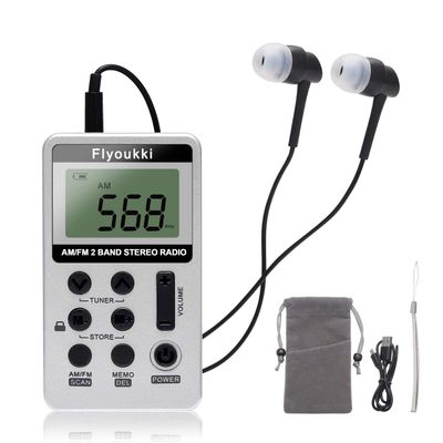 Pocket RadioSmall Personal Mini AM FM Portable Radios with Best Reception