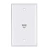 1 Port Ethernet Wall Plate - PHIZLI Cat6 Ethernet Cable Wall Plate Female to Female Faceplate - White view 1
