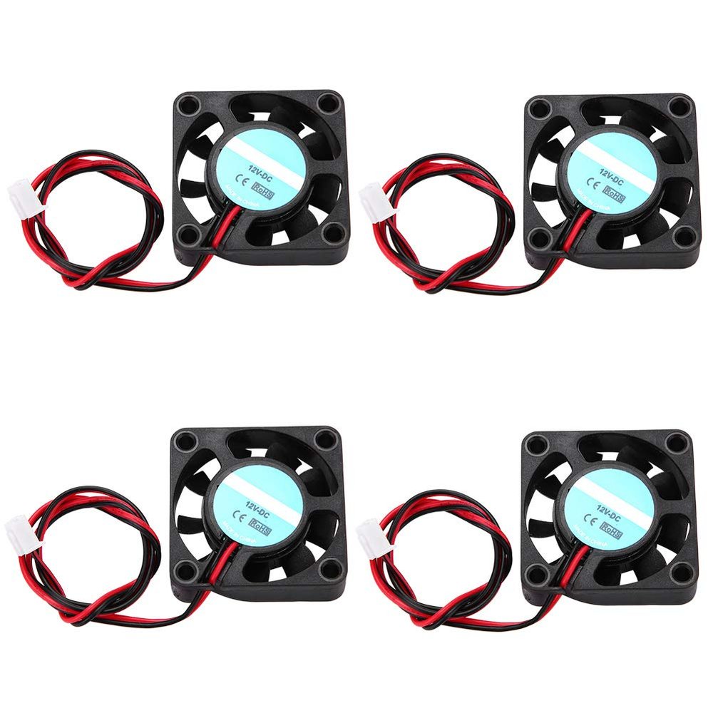 4 Pcs 3D Printer Fan, Assembly Part for HIgh-Speed Cooling Fan 12V 7000RPM 6.7CFM