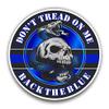 Back The Blue Don't Thread On Me Gadsden Flag Sticker Decal view 1