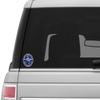 Back The Blue Don't Thread On Me Gadsden Flag Sticker Decal view 3