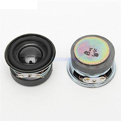 2PCS A lot Acoustic Speaker 4 Ohm 3W 40MM Speaker 36MM External Magnetic Black Hat PU Edge Acoustic Components